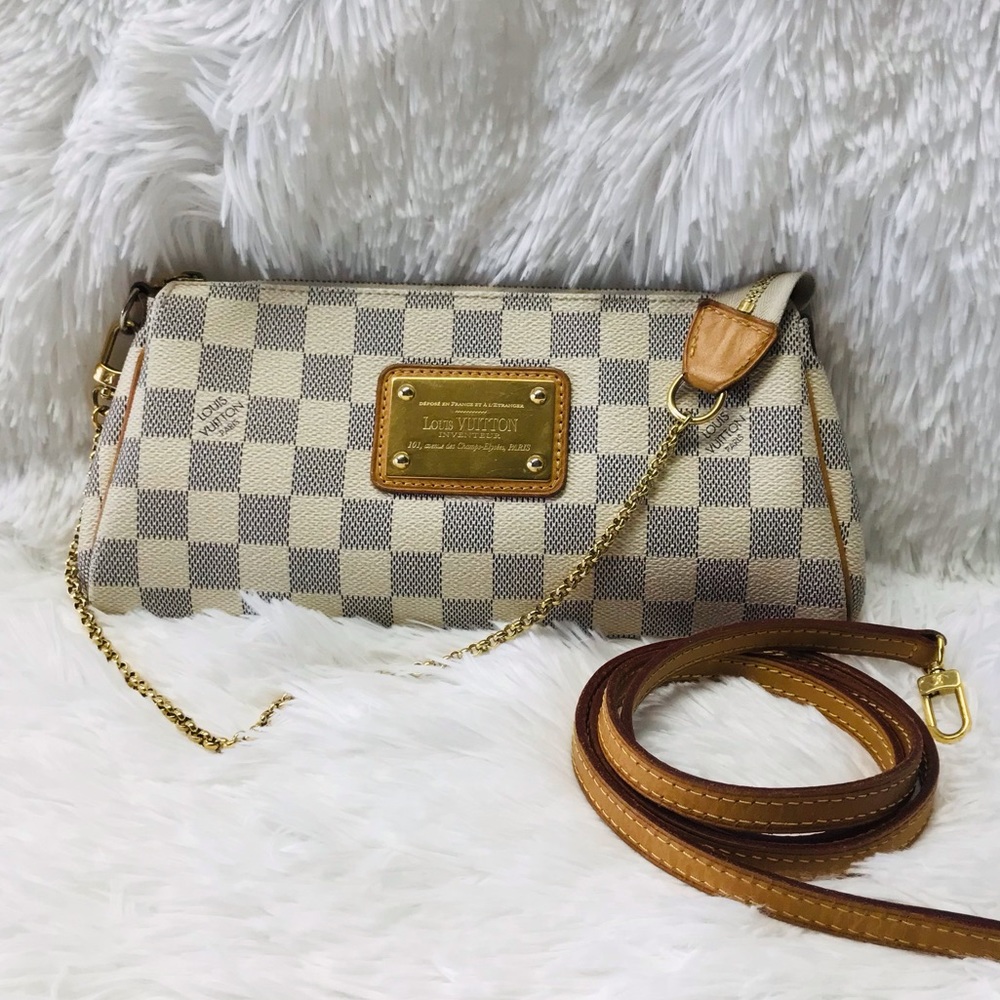 LOUIS VUITTON DAMIER AZURE EVA  LONG STRAP DU0140